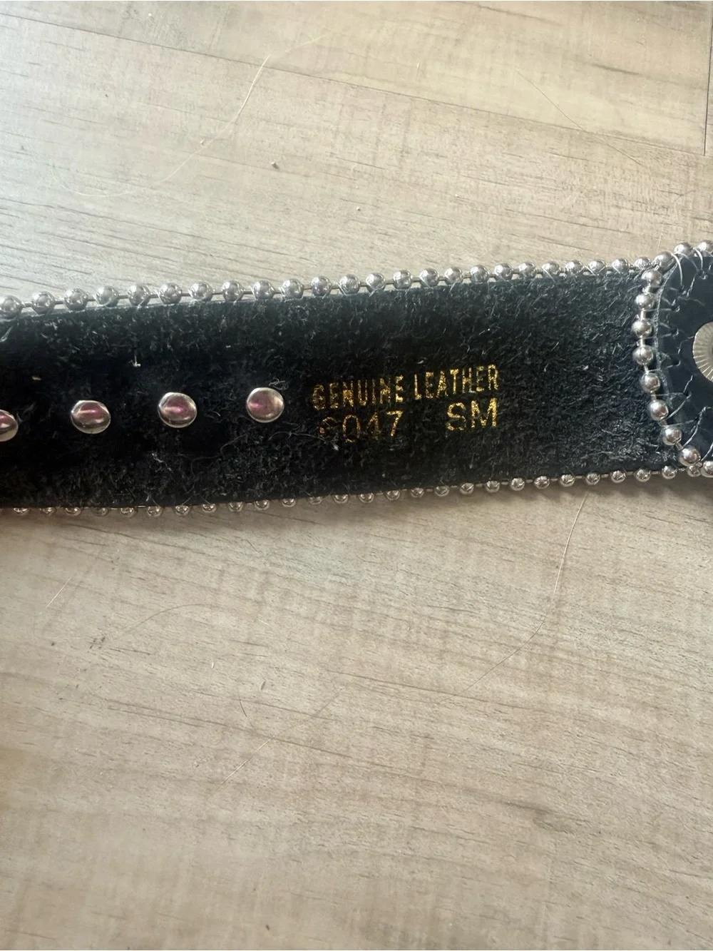 Black Rhinestone Western-Style Women's Belt